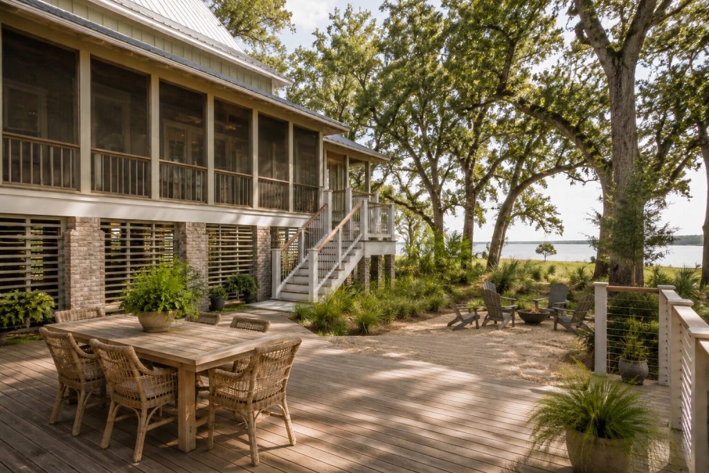 beachside deck and porch