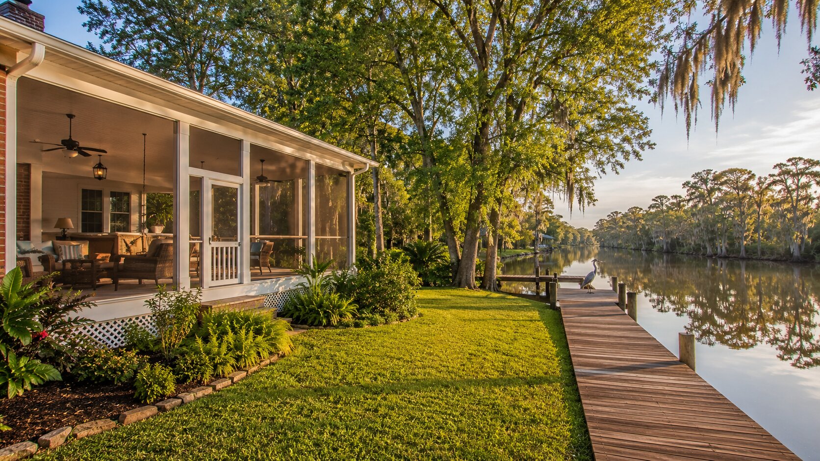 louisiana acadian style home in belle chasse on bayou